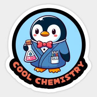 Chemistry penguin Sticker